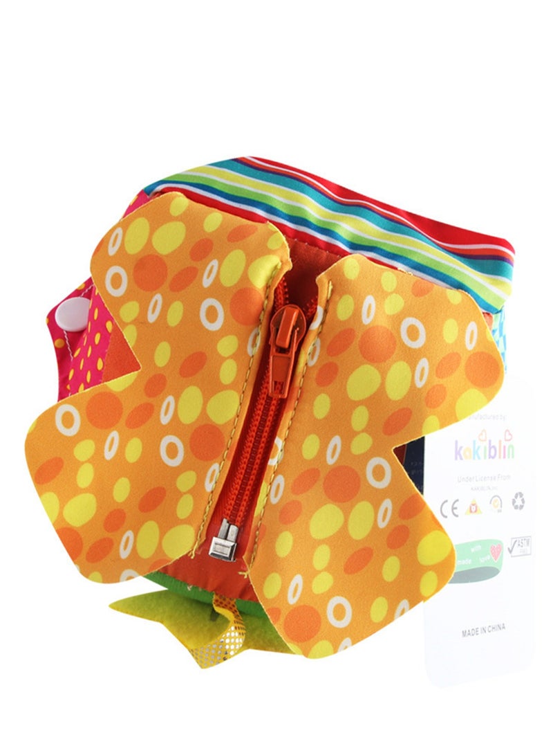 Baby Multifunctional Cloth Building Block Cognitive Toy Cube Ball (Simulate Daily Practice Cube Ball) - Image 2